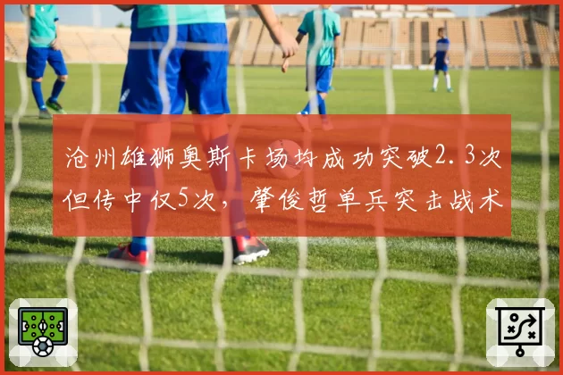 沧州雄狮奥斯卡场均成功突破2.3次但传中仅5次,肇俊哲单兵突击战术使用局限